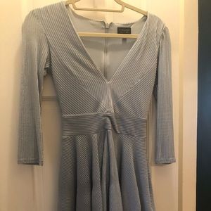 Sparkly blue Topshop mini dress